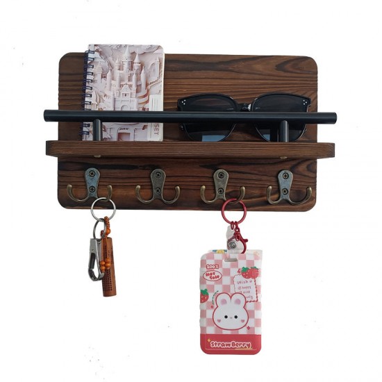 Wall-mounted shelf without holes