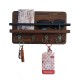 Wall-mounted shelf without holes