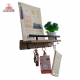 Wall-mounted shelf without holes