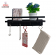 Wall-mounted shelf without holes
