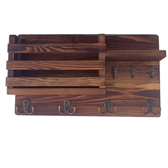 Wall-mounted shelf without holes