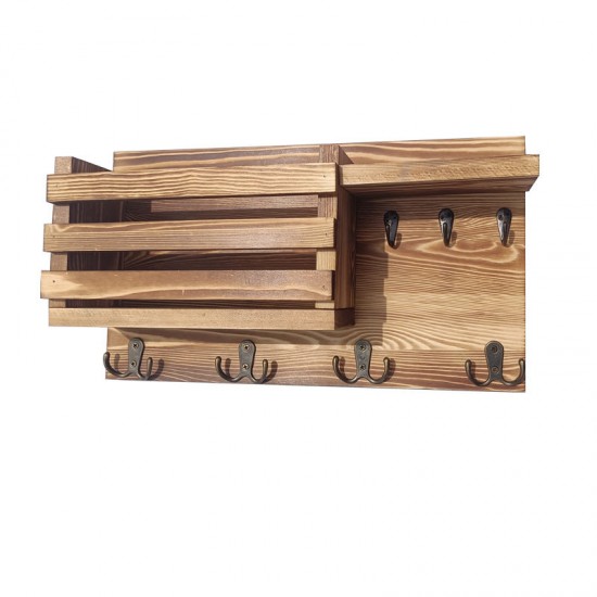 Wall-mounted shelf without holes