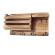 Wall-mounted shelf without holes