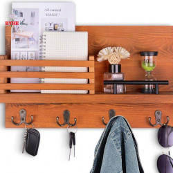 Wooden Wall-Mounted Shelf, Storage Rack, Wall Organizer, Wall Decor, Wall-Mounted Display Shelf, Home Decoration – Color