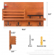Wall-mounted shelf without holes