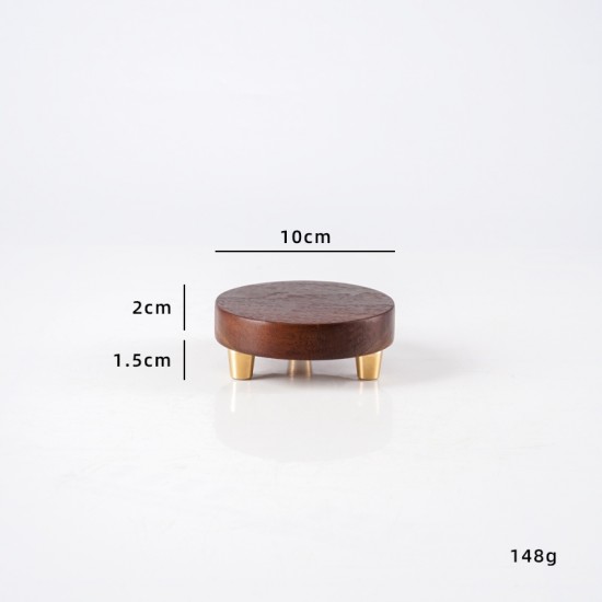 wooden support Wooden bottom vase