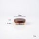 wooden support Wooden bottom vase