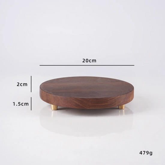 wooden support Wooden bottom vase