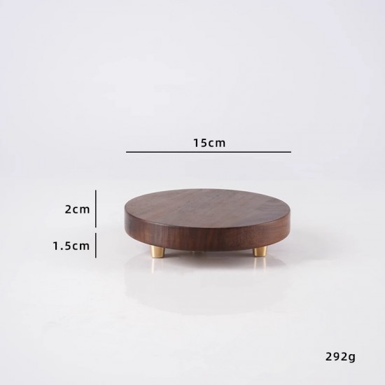 wooden support Wooden bottom vase