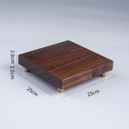 wooden support Wooden bottom vase