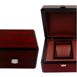 Fast Shipping Black Piano Lacquered  Premium Wood Unique Watch Box With Velvet Inside