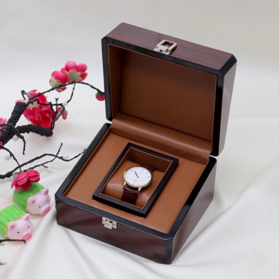 Wooden box Black wooden watch box