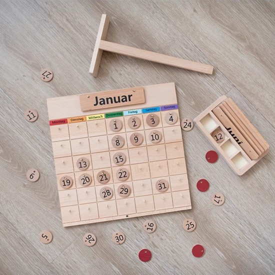 Wooden Calendar Wooden Kids Gifts