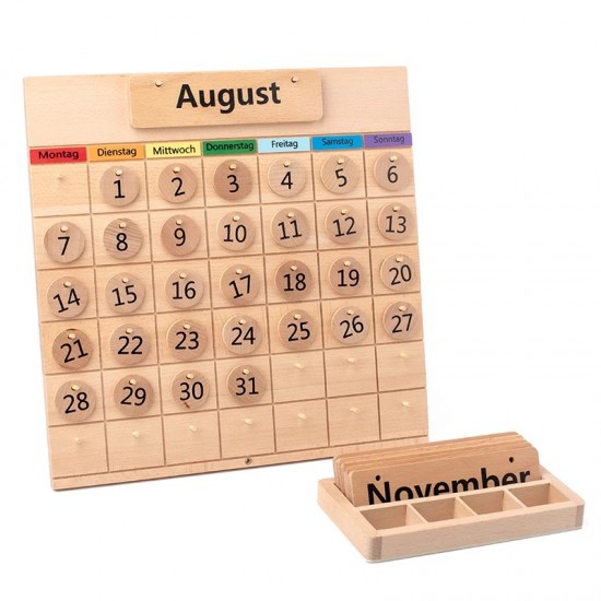 Wooden Calendar Wooden Kids Gifts