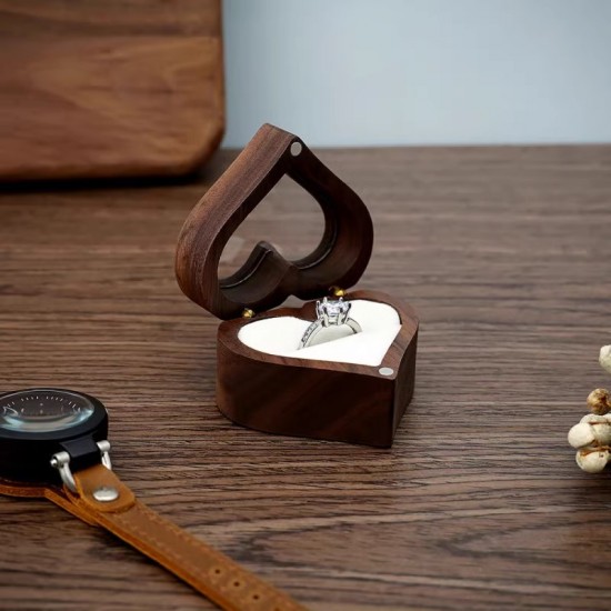 Wooden Building Blocks toy Wooden Storage Ring Box