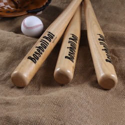 Baseball bat made of solid oak wood, softball bat, vehicle-mounted self-defense weapon, solid wooden club for personal protection