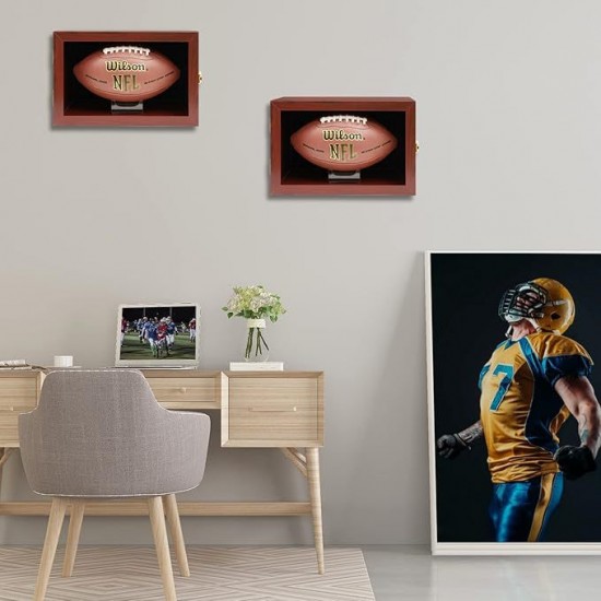 Football Display Case Wooden Display Case