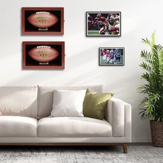 Football Display Case Wooden Display Case