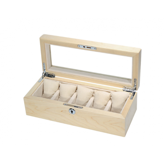 Black wooden watch box	