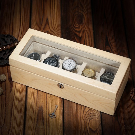 Black wooden watch box	