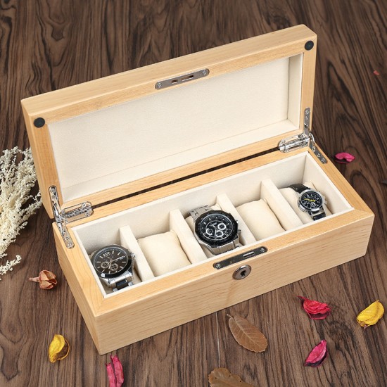 Black wooden watch box	