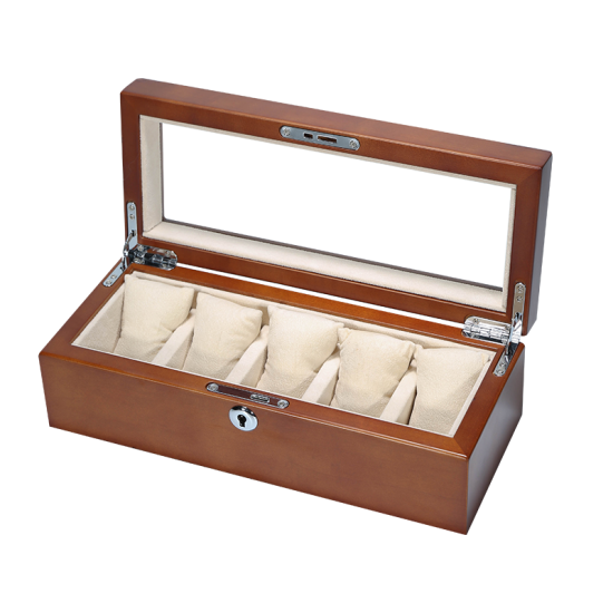 Black wooden watch box	