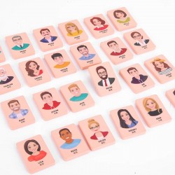 Educational Desktop Board Game for Kids 'Guess for Who I Am'-a Fun Memory Toy for Parents and Children