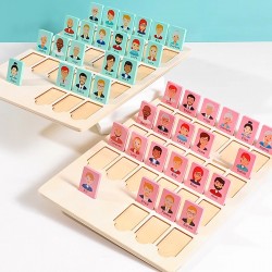 Educational Desktop Board Game for Kids 'Guess for Who I Am'-a Fun Memory Toy for Parents and Children