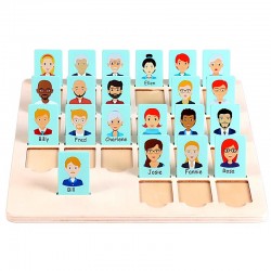 Educational Desktop Board Game for Kids 'Guess for Who I Am'-a Fun Memory Toy for Parents and Children