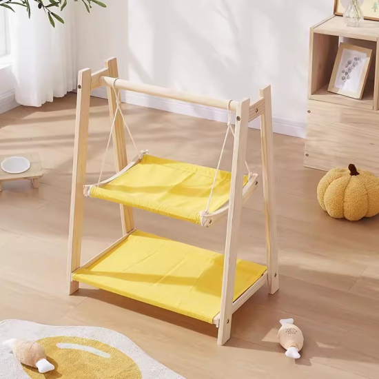 wooden Rocking Bed Wooden Cat House