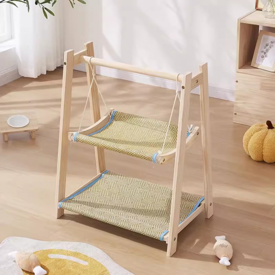wooden Rocking Bed Wooden Cat House