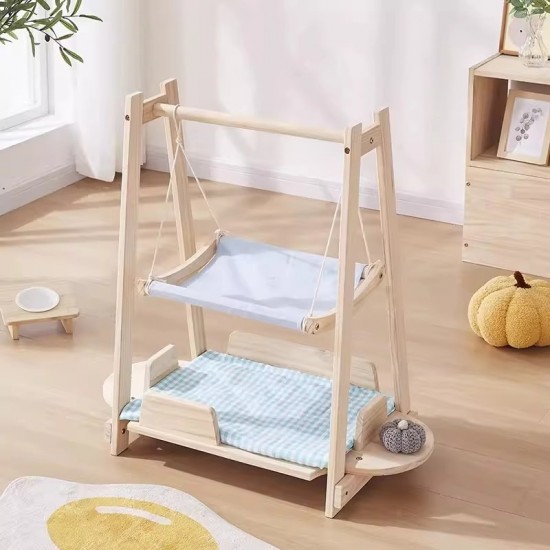wooden Rocking Bed Wooden Cat House