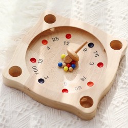 Mini Octagon Wooden Roulette Game Plying in KTV and bar for Fun Drinking Games