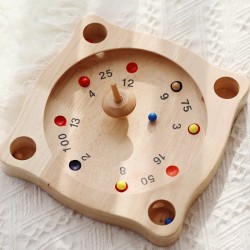 Mini Octagon Wooden Roulette Game Plying in KTV and bar for Fun Drinking Games