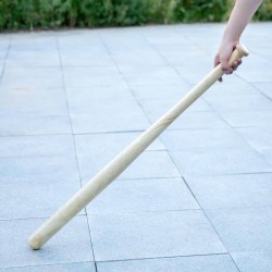 Car-mounted self-defense ultra-hard social softball bat prop, locust wood, for vehicle, outdoor, and household use; thickened baseball bat made of solid wood