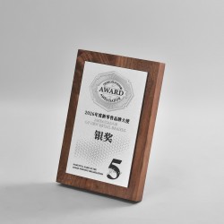 Metallic embossed authorized license plates, wooden custom-made award medals, authorized regional agent store front display signs
