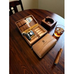 Cuban cigar humidors – imported cedar wood, large-capacity storage, convenient cigar cabinet, authentic product