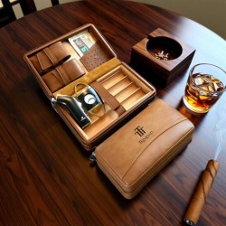 Cuban cigar humidors – imported cedar wood, large-capacity storage, convenient cigar cabinet, authentic product