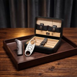 Cuban cigar humidors – imported cedar wood, large-capacity storage, convenient cigar cabinet, authentic product