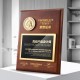 Mahogany Solid Wood Trophy 	