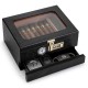 Leather Clad Wooden Cigar Humidor