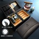  compact portable cigar wooden box