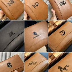 Premium Cigar Leather Case Customization – Portable Humidor Box Made of Cedar, Cigar Cutter and Lighter Set, Cigar Cutter, Cigar Pouch