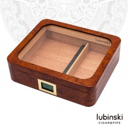 Rubinsky Cigar Humidor Box – High Value for Money with Transparent Viewing Window and Spanish Cedar Interior for Cigar Aging and Storage