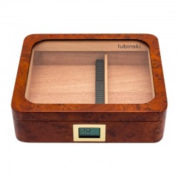 Rubinsky Cigar Humidor Box – High Value for Money with Transparent Viewing Window and Spanish Cedar Interior for Cigar Aging and Storage