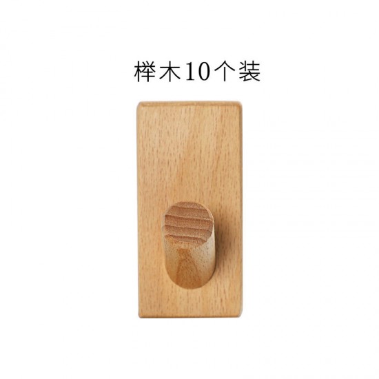 Wall-mounted wooden shelving unit