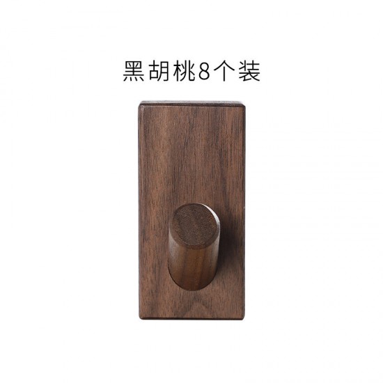 Wall-mounted wooden shelving unit