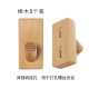 Wall-mounted wooden shelving unit