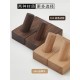 Wall-mounted wooden shelving unit
